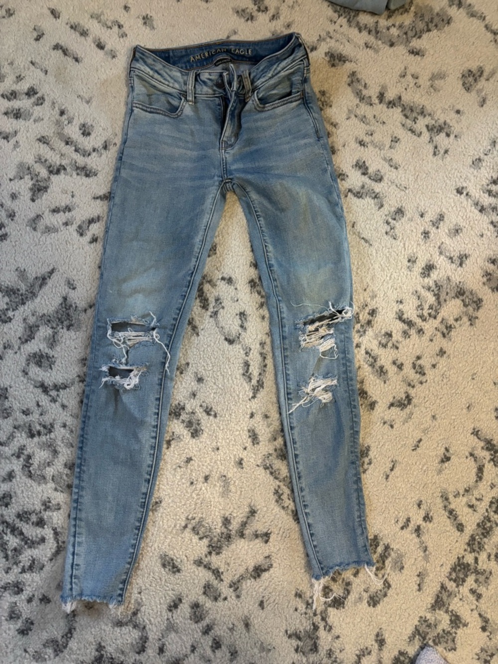 American Eagle Outfitters Women’s Light Blue Skinny Jeans